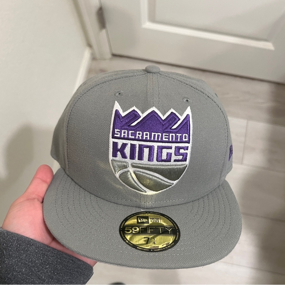 Sacramento Kings NBA Gray New Era 59Fifty Cap 7 1/4